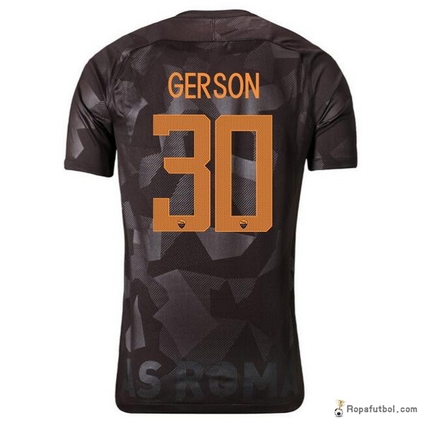 Camiseta As Roma Gerson Replica Tercera Ropa 2017/18